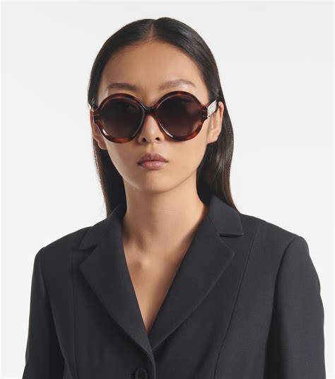 dior round acetate glasses|DiorSignature R1U Black Round Sunglasses .